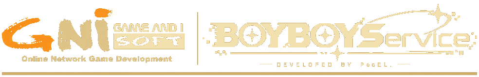 GNI Soft 與 BOYBOYservice Developed by PeeL 版權識別標誌